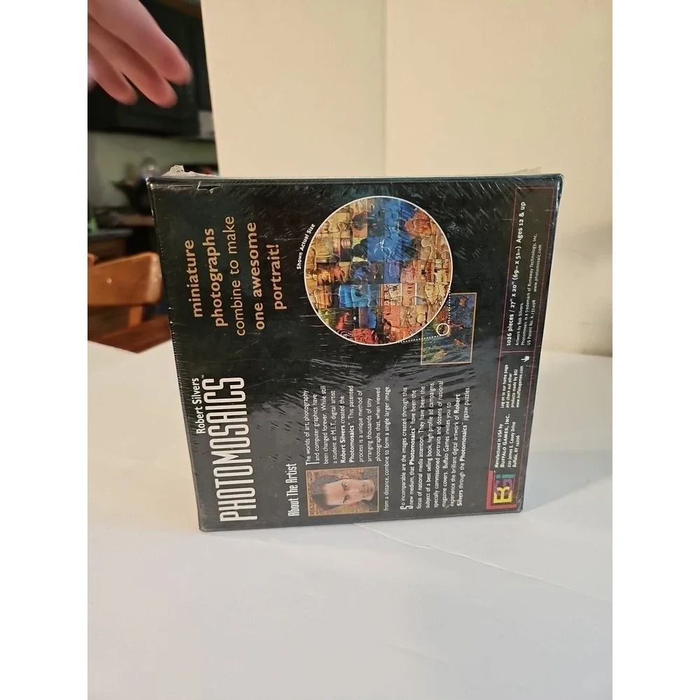 Photomosaics Grey Wolf 1000 Piece Puzzle BRAND NEW SEALED FAST‎ SHIPPING!